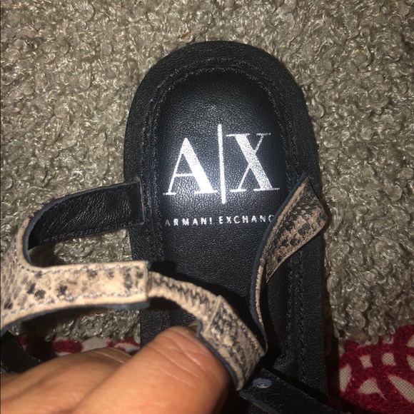 Armani exchange leather sandals - Picture 2 of 6